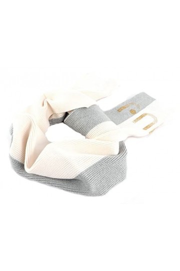 Écharpe Liu Jo étola bicolor avec logo et strass 35x160 3F2012 M0300 off white, multicolore