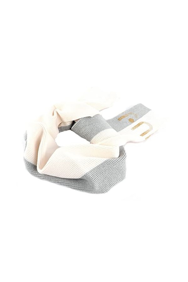 Écharpe Liu Jo étola bicolor avec logo et strass 35x160 3F2012 M0300 off white, multicolore