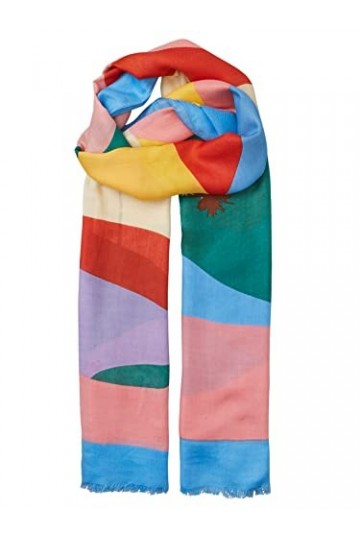 Becksöndergaard Haukea Moda 2301762005-018 Écharpe pour femme en modal avec imprimé palmiers Multicolore 100 x 200 cm, multic