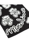 MOSCHINO femme Teddy bear écharpe en laine black - white