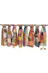 Lot de 10 écharpes en coton kantha vintage