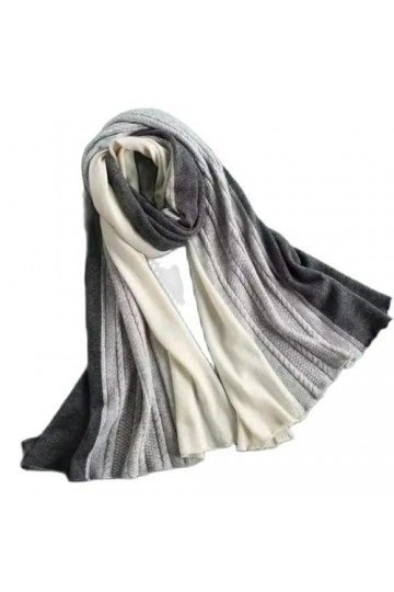 NOLLAM hiver 100% écharpe en cachemire femmes en plein air Ski chaud doux Bandana femmes écharpes mode couture tricoté châle