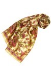 LORENZO CANA Foulard pour la femme – écharpe de 100% soie pour le printemps et l´été, carré avec les mesures de 90 x 90 cm – 