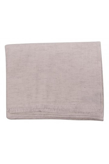 yanopurna Foulard en cachemire à chevrons, Gris blanc, motif à chevrons, taille unique