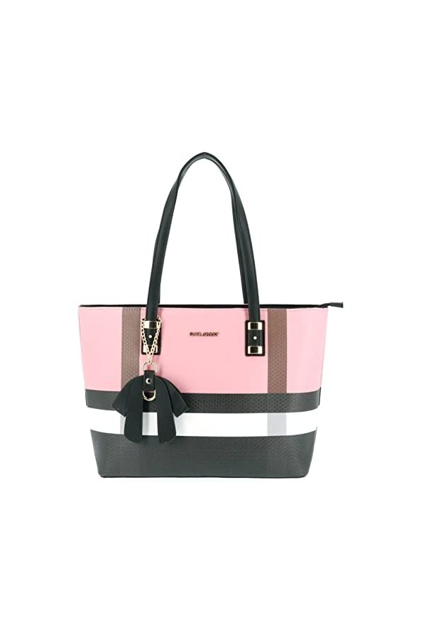 Gallantry Sac Cabas Femmes Grand Format A4 - Sac A Main Cours Lycee Taille Xl - Sac Shopping Fourre-Tout Imprime Carreaux - M