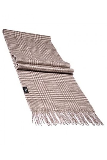 MayTree Écharpe en cachemire en différentes couleurs pour homme et femme, écharpe en laine 100 % cachemire, unie et à carreau