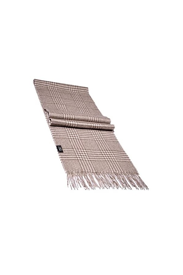 MayTree Écharpe en cachemire en différentes couleurs pour homme et femme, écharpe en laine 100 % cachemire, unie et à carreau