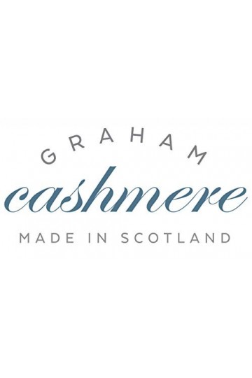 Graham Cashmere - Écharpe tissée unisexe en pur cachemire – Fabriquée en Écosse bleu nuit .