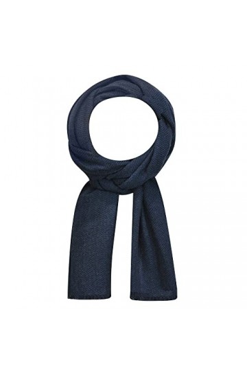 LES Poulettes - Echarpe Laine et Cachemire Bleu Moyen