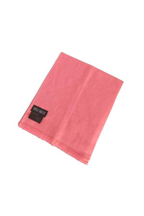 Mimi & Thomas Écharpes unisexes 100 % cachemire tissé pur, Noir , taille unique