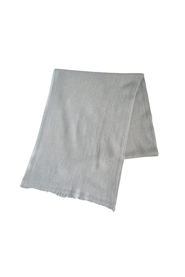 Mimi & Thomas Écharpes unisexes 100 % cachemire tissé pur, Noir , taille unique