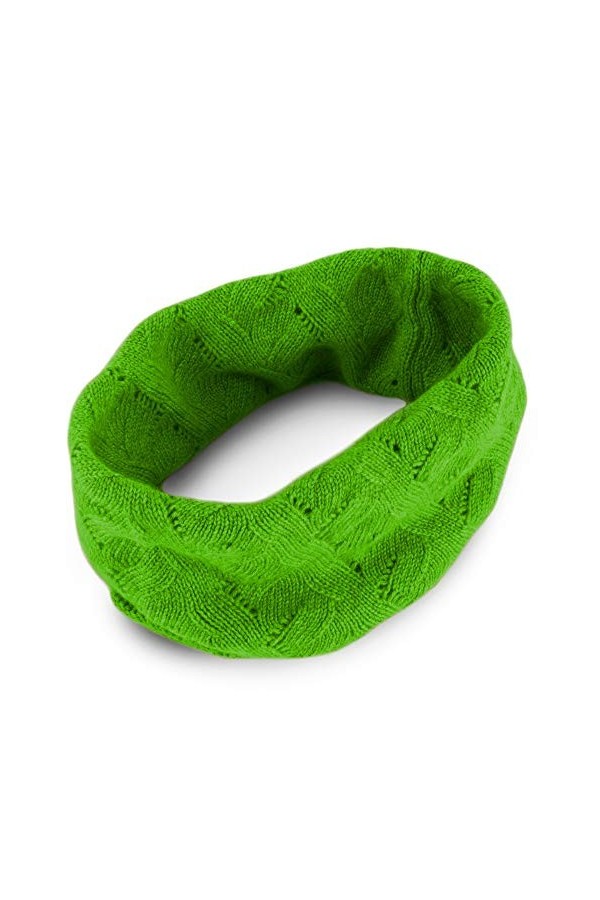 Love Cachemire Cachemire Femme 100% Cachemire Snood - Vert vif - Fabriqué en Écosse