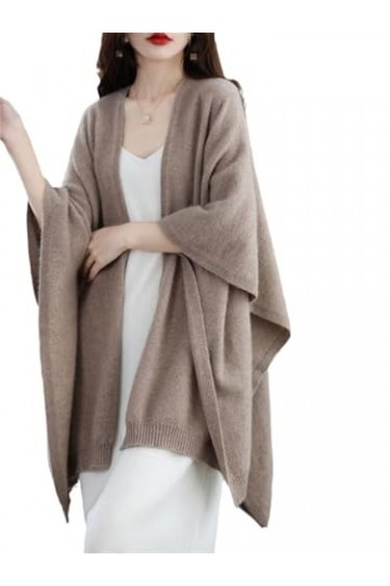 TZUFA Écharpe en laine pour femmes, longue et chaude, châle tricoté, veste pour femmes, automne hiver, épaississement, mode g