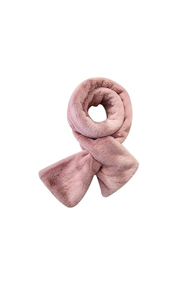écharpe Écharpe en Peluche Chaude et Confortable pour Femmes, écharpe dhiver épaisse, Couleur Unie, écharpe à la Mode pour F