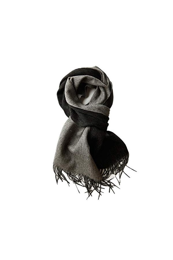 Écharpe Femme Doux et assez confortable des femmes des hommes à double face de écharpe longue écharpe dhiver chaud et douill