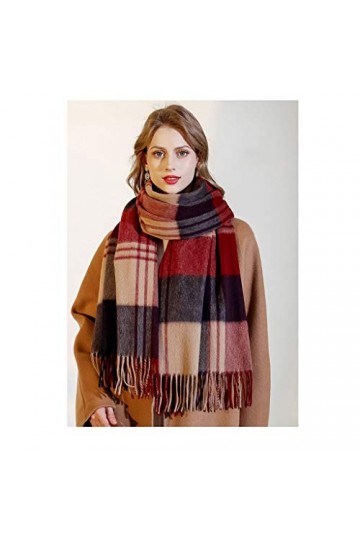 Écharpe Long Femmes Mode Châle Big Grille dhiver de Chaud Lattice Grande écharpe, Automne/Hiver for Les Femmes Scarfs Chaud 