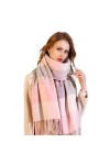 Écharpe Long Femmes Mode Châle Big Grille dhiver de Chaud Lattice Grande écharpe, Automne/Hiver for Les Femmes Scarfs Chaud 