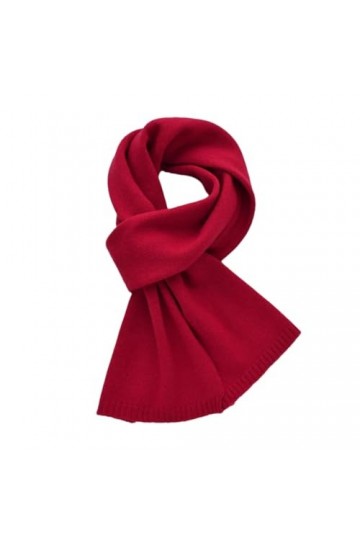 Écharpe en cachemire chaude pour femme - Pour adultes et enfants - Cadeaux de Noël et de Nouvel An, Rouge, Adults 152CM