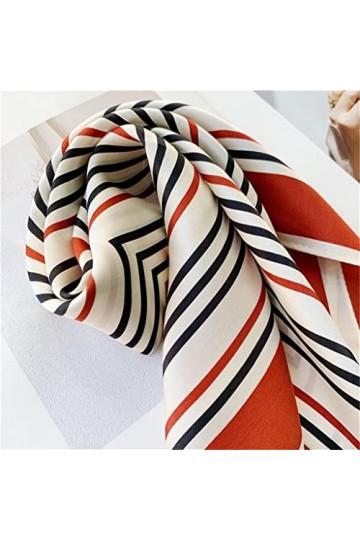 YWSZJ Écharpe en Soie en Soie Petite écharpe carrée de la Femme écharpe décorative Mulberry en Soie écharpe Color : D, Size 