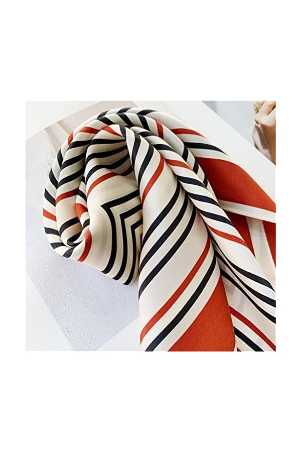 YWSZJ Écharpe en Soie en Soie Petite écharpe carrée de la Femme écharpe décorative Mulberry en Soie écharpe Color : D, Size 