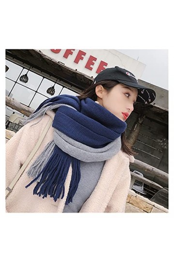 ZZLLFF Écharpe Femmes Lovers en Laine en Laine dhiver épaissir Version coréenne Long Tassel Imitation Cachemire Student Stud