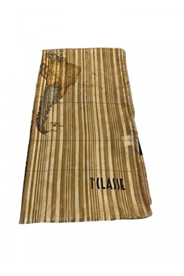 Alviero Martini Écharpe rayée Lurex 45 x190 cm Première Classe - Naturel, nature, 45 x 190 cm