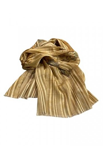 Alviero Martini Écharpe rayée Lurex 45 x190 cm Première Classe - Naturel, nature, 45 x 190 cm