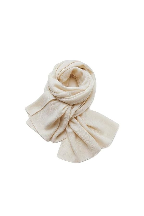 Châle Écharpe En Cachemire Pour Les Femmes Grand Châle Chaud En Cachemire Tricoté DHiver Manteau Écharpe À Double Usage Uni