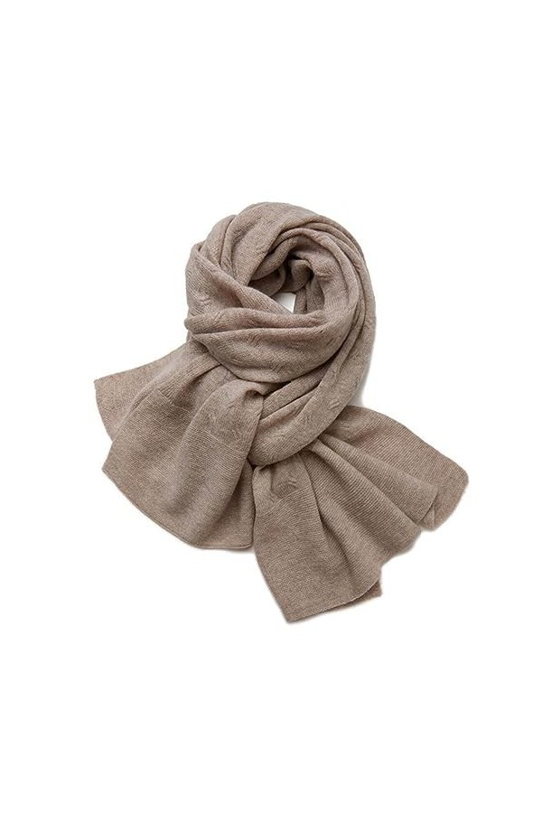 Châle Écharpe En Cachemire Pour Les Femmes Grand Châle Chaud En Cachemire Tricoté DHiver Manteau Écharpe À Double Usage Uni 