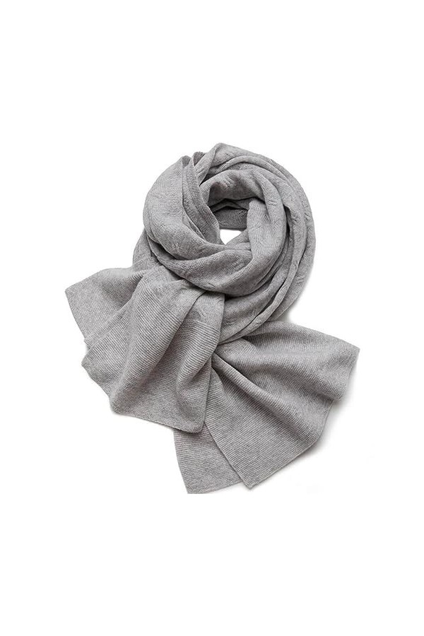 Châle Écharpe En Cachemire Pour Les Femmes Grand Châle Chaud En Cachemire Tricoté DHiver Manteau Écharpe À Double Usage Uni 