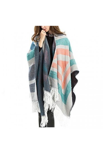 ZWEBY Écharpes et écharpes pour Femmes Femmes écharpe Enveloppé Grande Couverture écharpe de Cadeau de Noël Cozy Chaud Automn