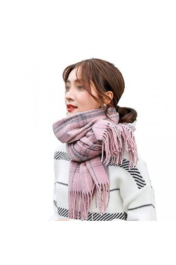 Heqianqian-Clothing Echarpe Femme Mesdames Rose Echarpes Châles Wraps Silencieux Polyster Tissu Long Taille Grand for Porter 