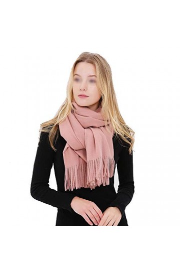 Echarpe Femme Mesdames Echarpes Châles Rose Silencieux Polyster Tissu Long Taille Grand for porter tous les jours Collection 