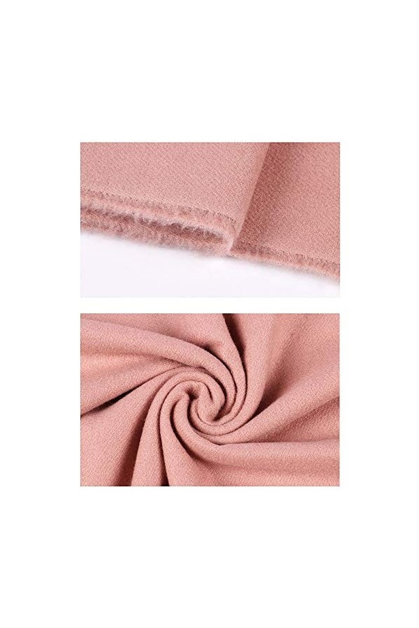Echarpe Femme Mesdames Echarpes Châles Rose Silencieux Polyster Tissu Long Taille Grand for porter tous les jours Collection 