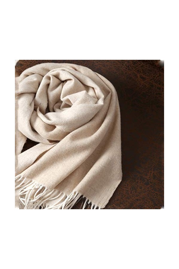 TYXL Foulard de Soie Femme, Écharpe Femmes Double Face Pure Laine Femme Châle Printemps et Automne Hiver Épaississement Chaud