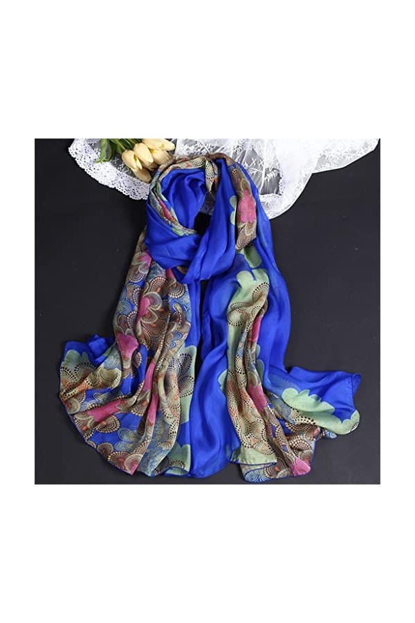 écharpe Polyvalente Dames châle écharpe Mode imprimé Longue écharpe en Soie Accessoires décoratifs Femmes