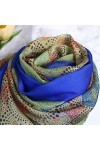 écharpe Polyvalente Dames châle écharpe Mode imprimé Longue écharpe en Soie Accessoires décoratifs Femmes