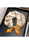 Écharpes Multi-usages Foulard en Soie pour Femme Section Mince Petite écharpe carrée fraîche pour Femme Color : Yellow, Size