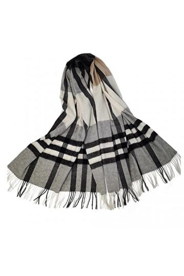 XXZY Écharpe Femme Laine dagneau Douce Grand châle à Carreaux Doux Garder au Chaud en Automne et en Hiver Longue écharpe Dou