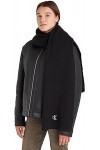 Calvin Klein Archive Logo Scarf 265 Écharpe tricotée, Black, OS Femme