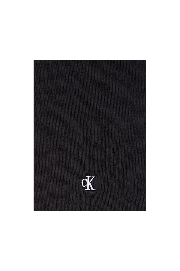 Calvin Klein Archive Logo Scarf 265 Écharpe tricotée, Black, OS Femme