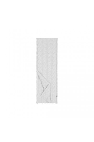 Roeckl Écharpe en Cachemire tressé 30 x 180 cm, Woolwhite, Taille Unique Femme