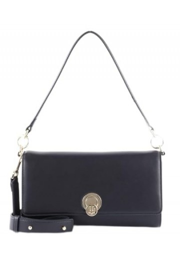 Tommy Hilfiger Th Chic Sac à bandoulière, Hobo Femme, Bleu sidéral, Taille Unique