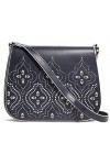 Vera Bradley Womens Laser-Cut Saddle Crossbody Morocco Navy Cross Body