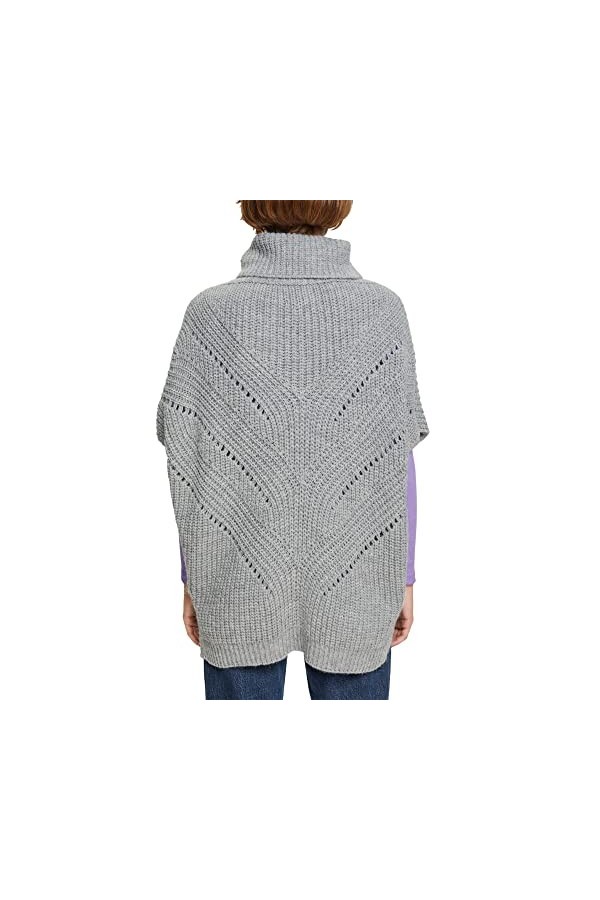 ESPRIT 102ea1q316 Écharpe Tendance, 030/Grey, M Femme