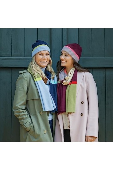 Remember Écharpe en laine cachemire - Remember : Tomke, multicolore, 180 cm