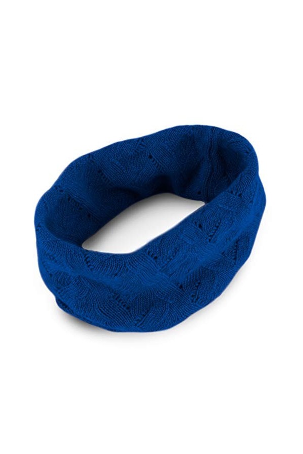 Love Cashmere Cache-cou pour femme 100 % cachemire – Bleu foncé – Fabriqué en Écosse, bleu foncé, taille unique