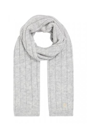 TOMMY HILFIGER TH Timeless Scarf Écharpes, Medium Grey Heather, OS Femme