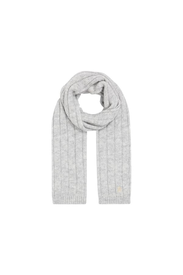 TOMMY HILFIGER TH Timeless Scarf Écharpes, Medium Grey Heather, OS Femme