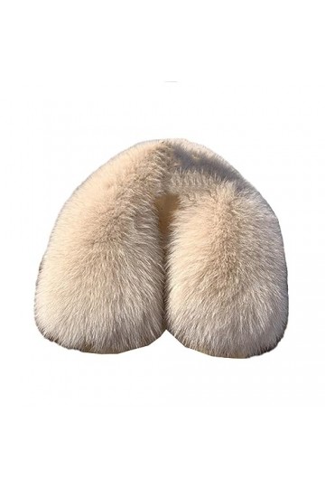 Jegsnoe Col De Fourrure Hiver Écharpe De Fourrure Pour Manteau Écharpes Courtes Écharpe De Fourrure Pour Les Femmes Col Carré